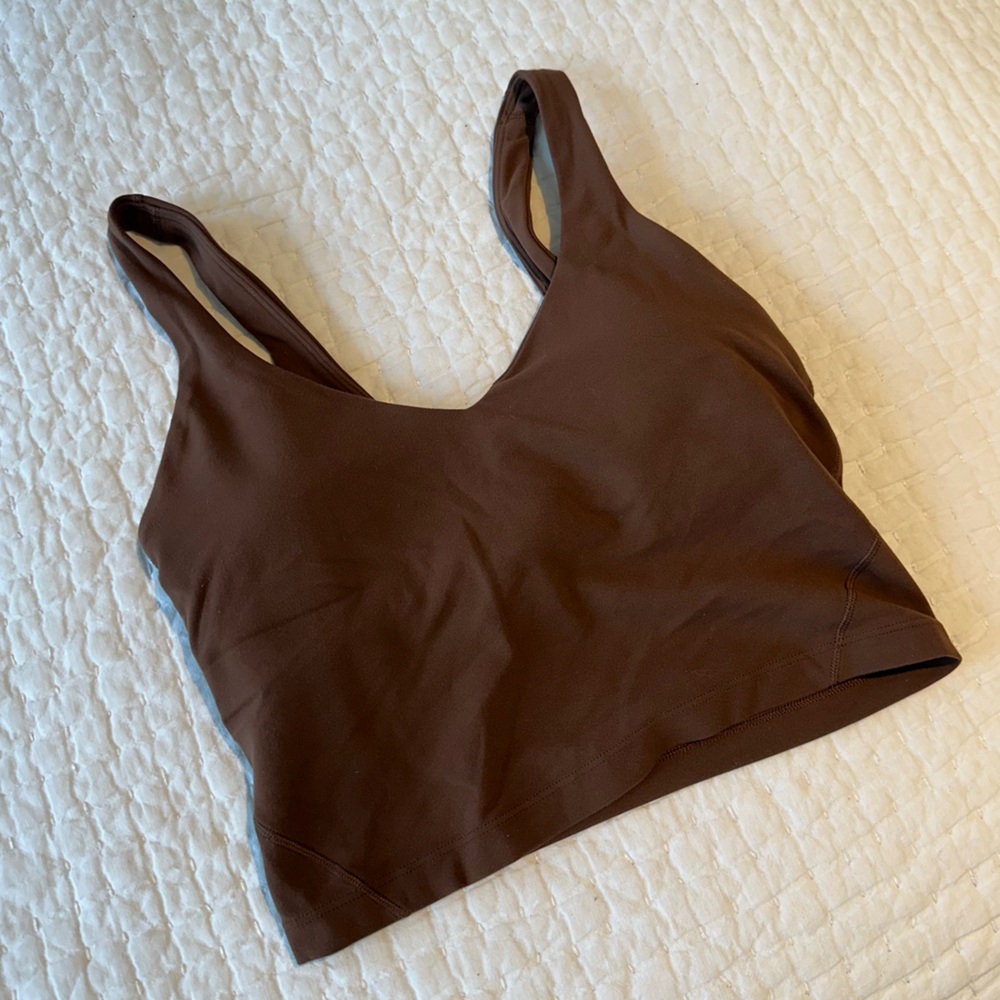Lululemon Athletica ALIGN Brown Fitted Crop Tank Top